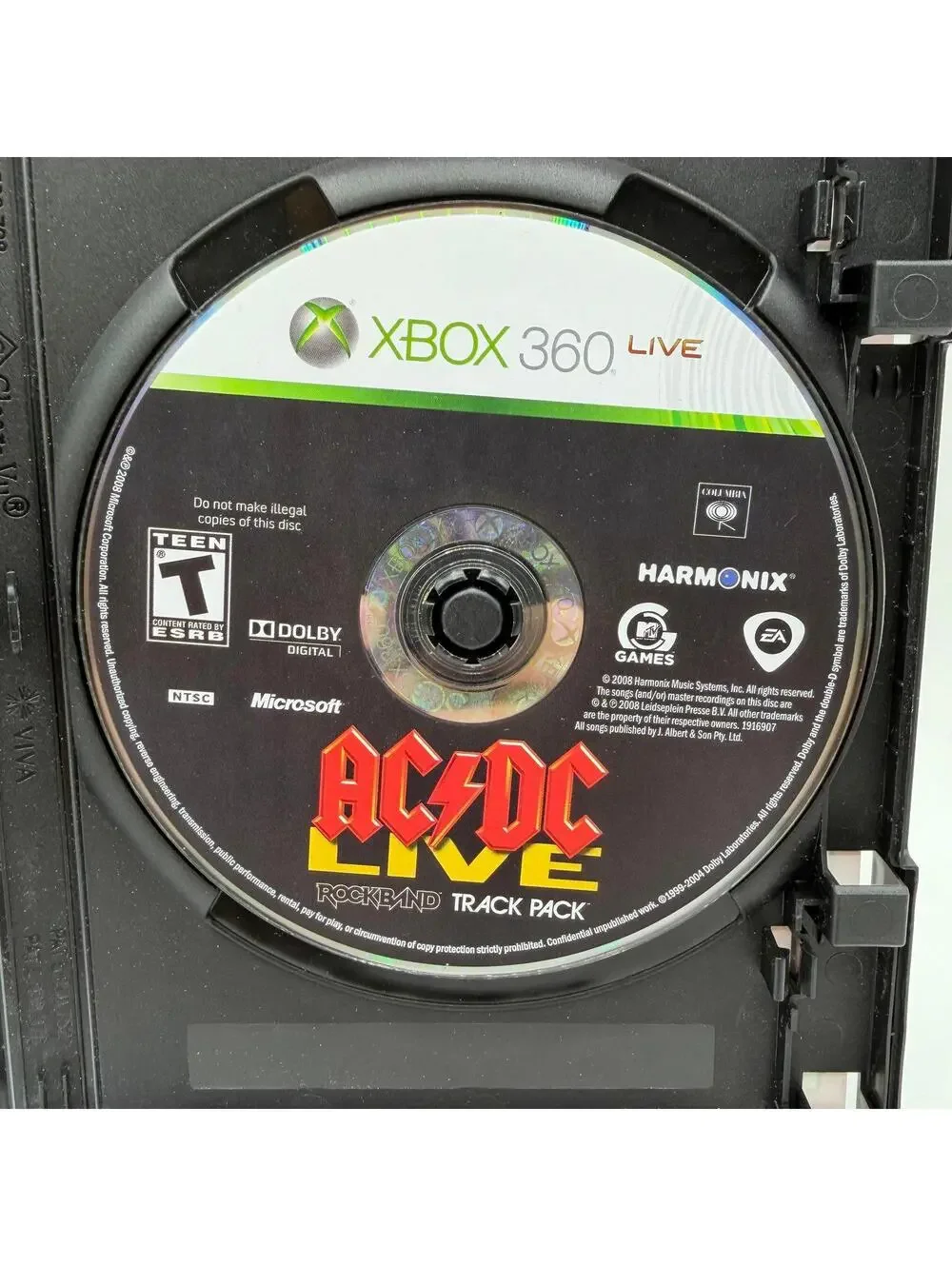 Xbox 360 Video Game - AC/DC Live: Rock Band Track Pack - Microsoft DISK ONLY